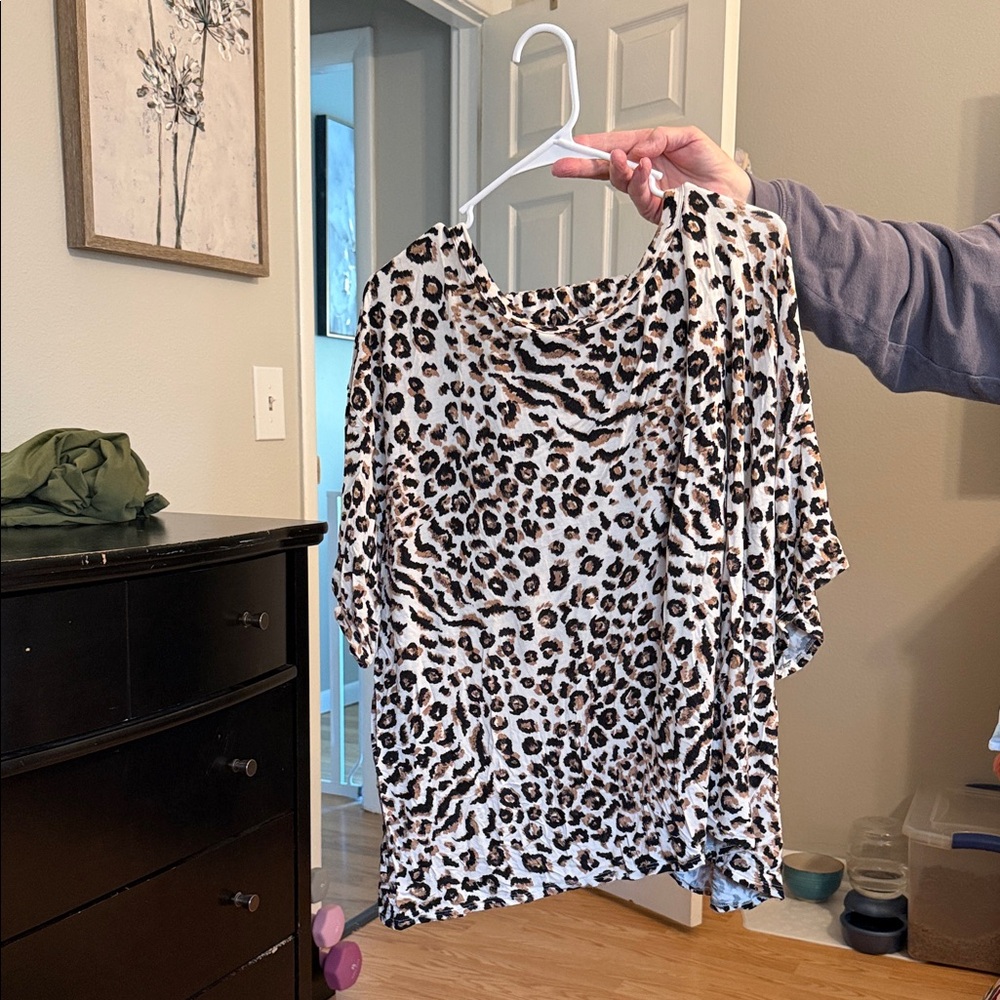 Leopard Print shorts pj set